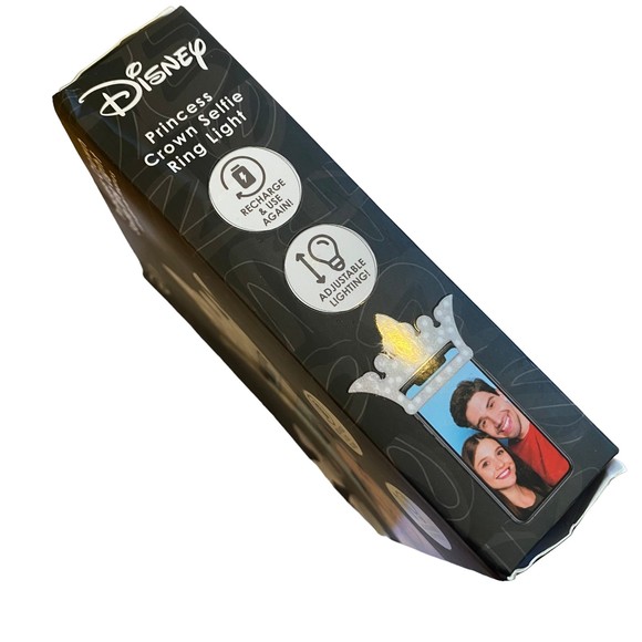 Disney Princess Crown Clip-On Selfie Ring Light New in Box - Picture 5 of 5